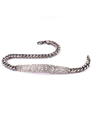 Platinum Diamond Estate Bracelet