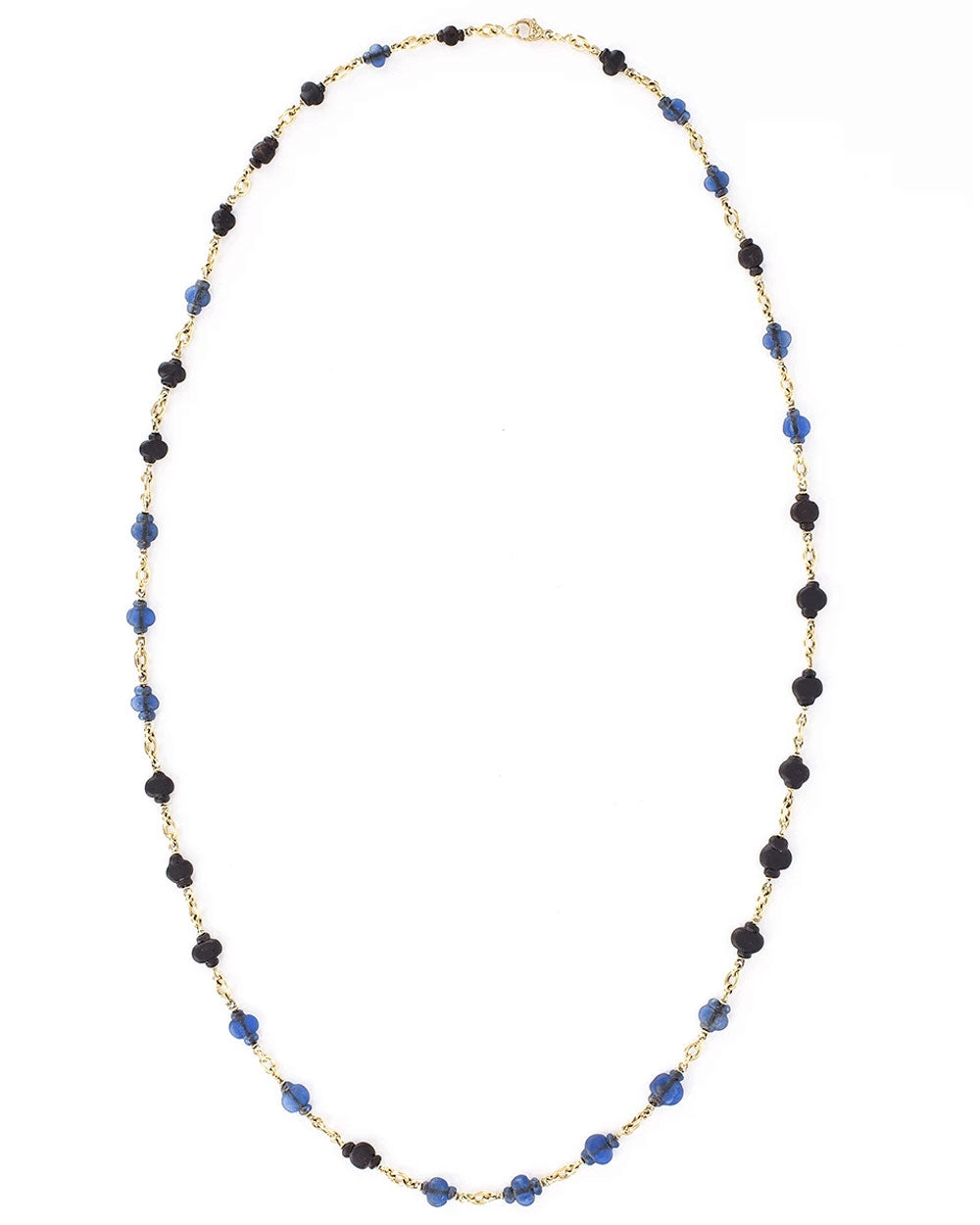 5th Century Cambodian Glass Beaded Link Necklace