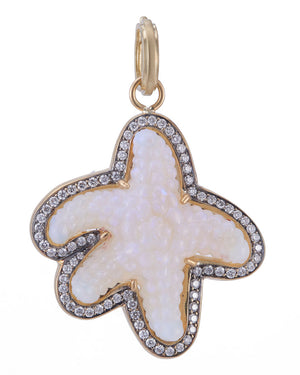 Diamond and Opal Starfish Pendant