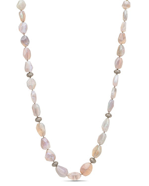 Opal and Diamond Beaded Short Necklace