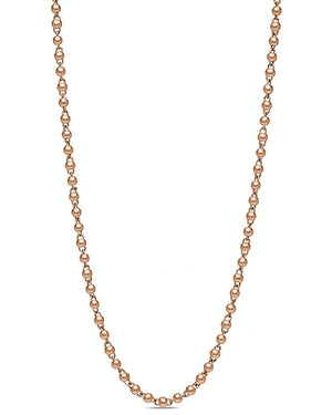 Rose Gold Bead Short Necklace