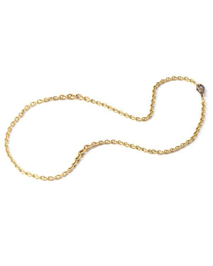 Yellow Gold Graduated Chain Necklace