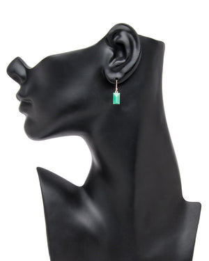 Chrysoprase Gem Earrings