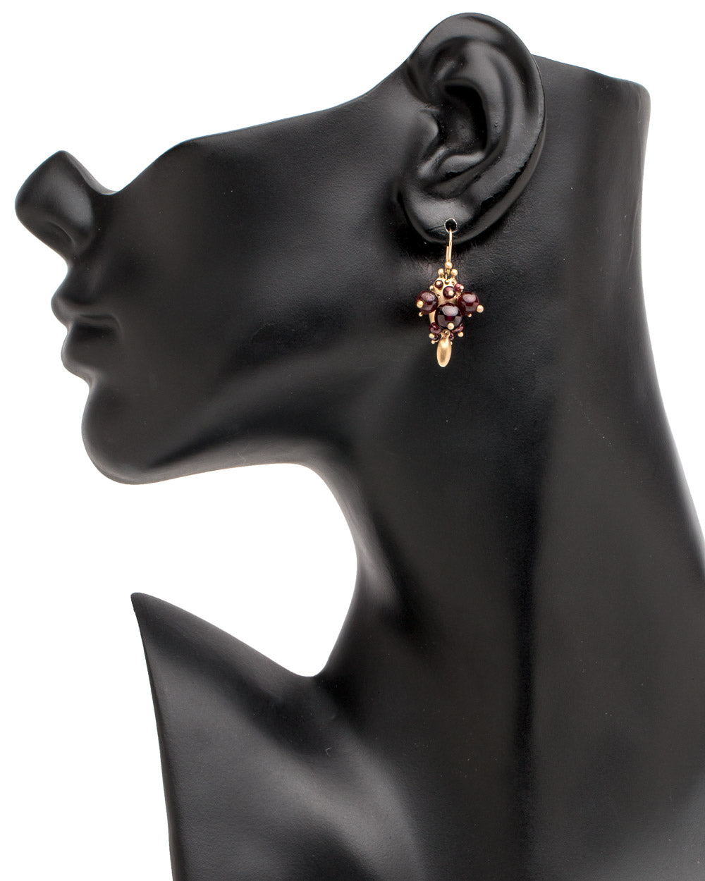 Garnet Bug Cluster Earrings