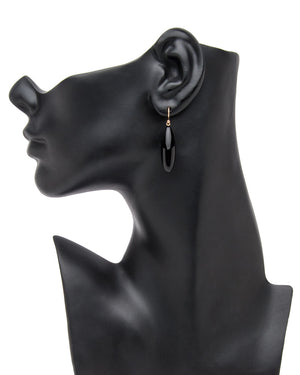 Onyx Long Berry Earrings