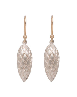 Silver Pine Cone Earrings