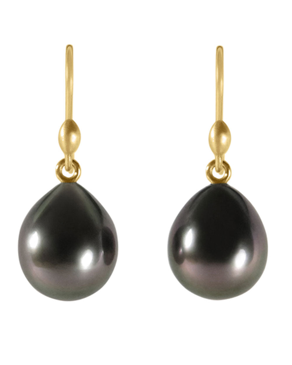 Small Black Pearl Earrings