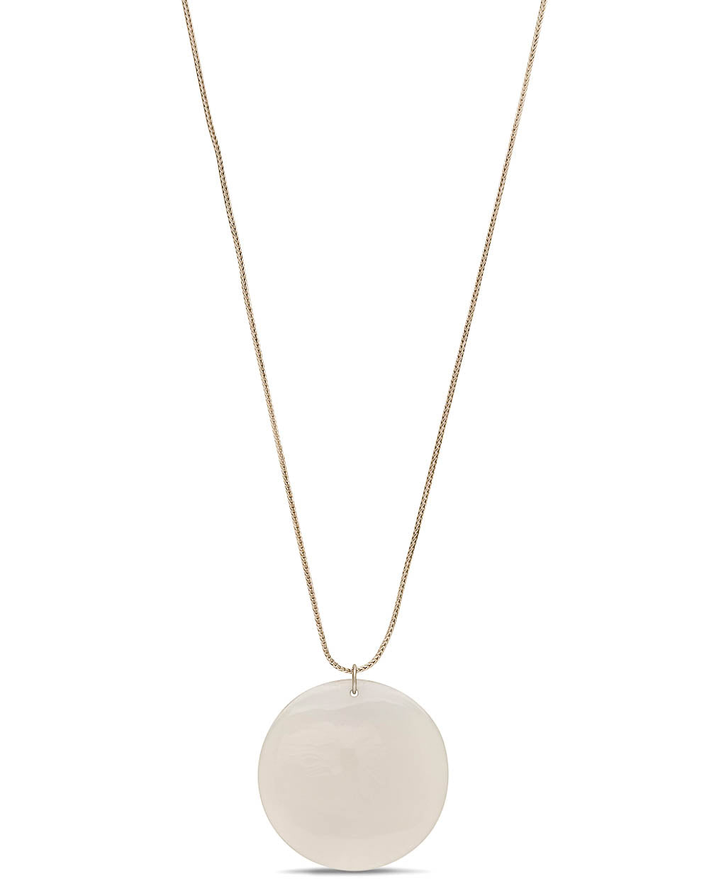 Sterling Silver Blue Chalcedony Pendant Necklace
