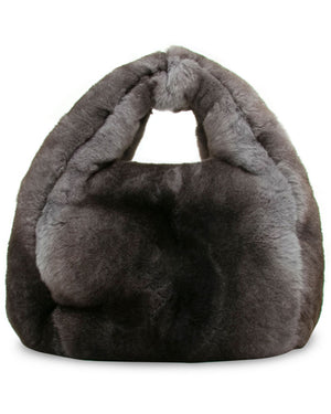 Menemsha Small Fur Bag in Steel