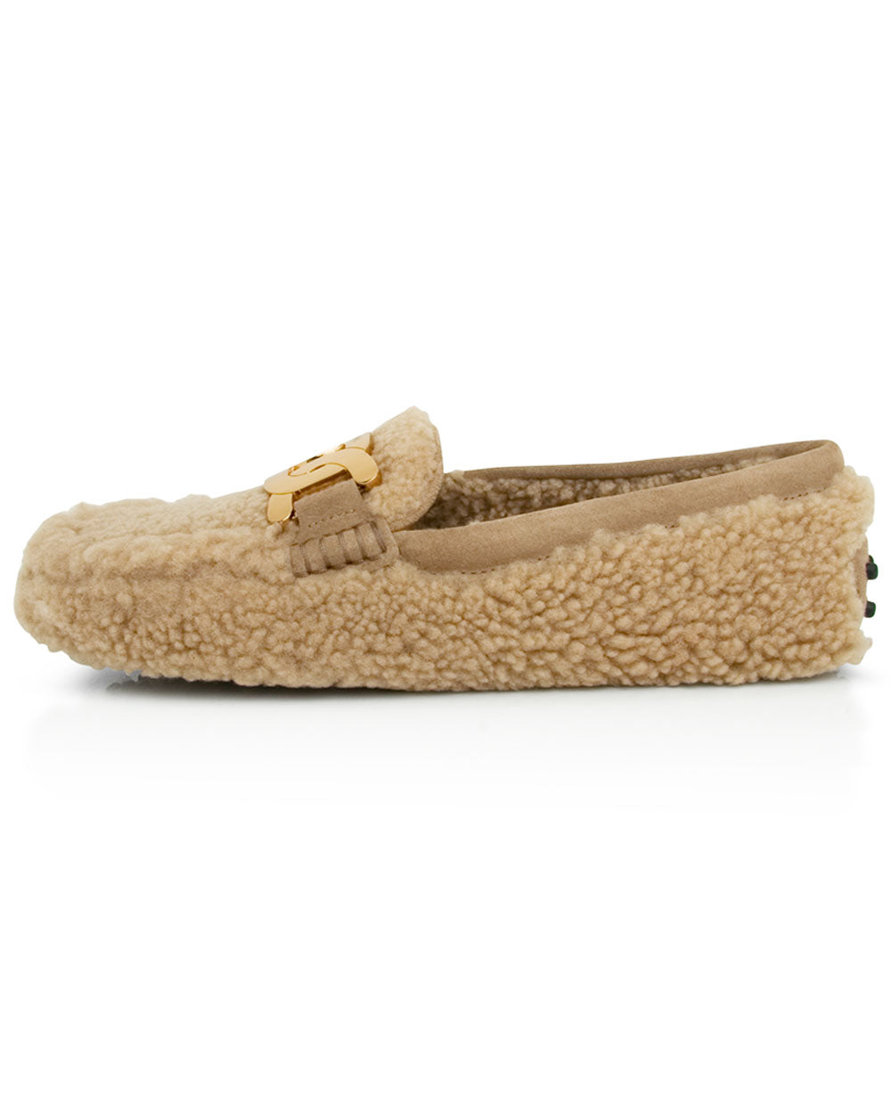 Gommino Shearling Loafer in Teddy