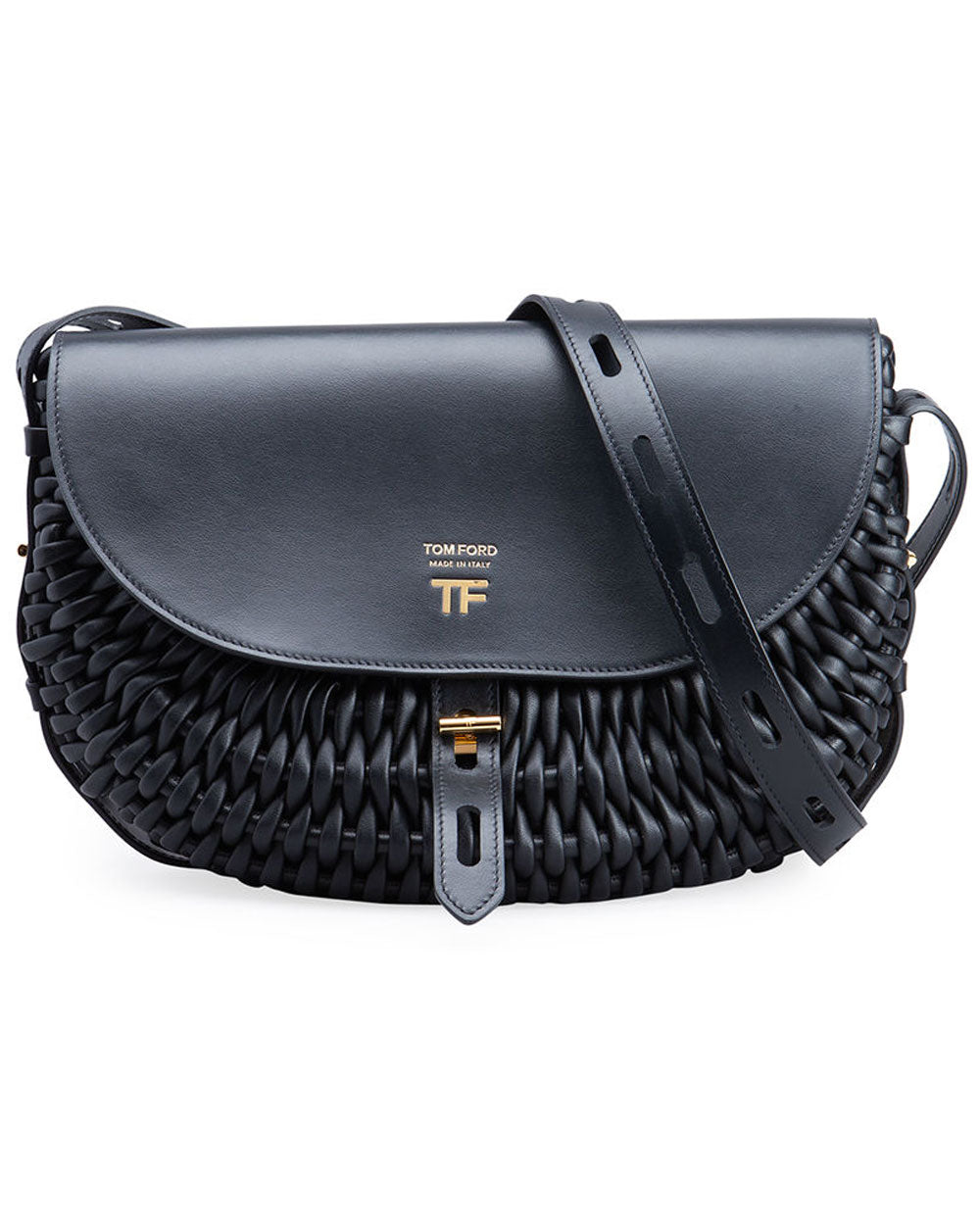 Tom Ford T Twist Small Leather Top Handle Handbag