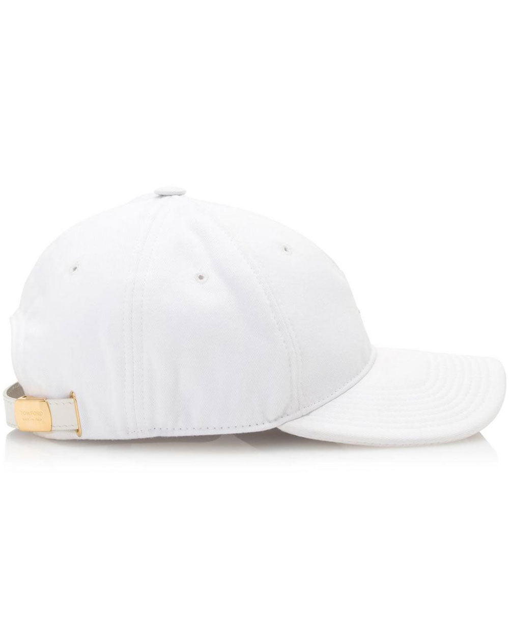 Cotton Canvas Baseball Cap in White
