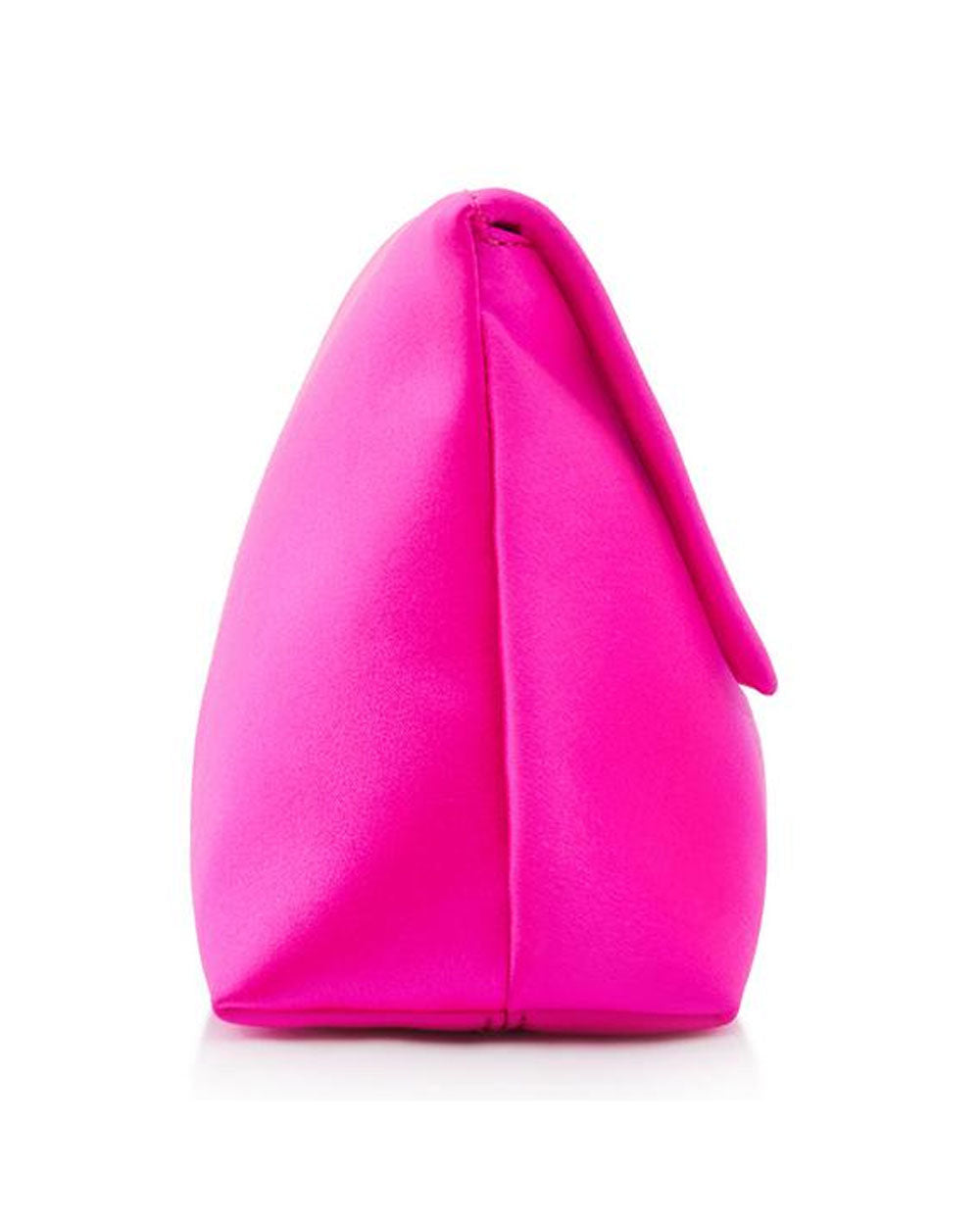Mini Satin Shoulder Bag in Hot Pink