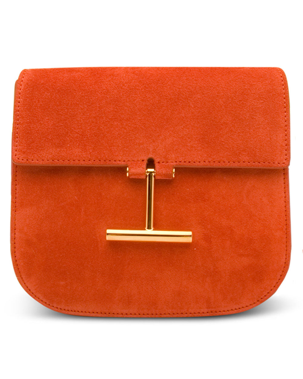 Mini Suede Crossbody in Mango