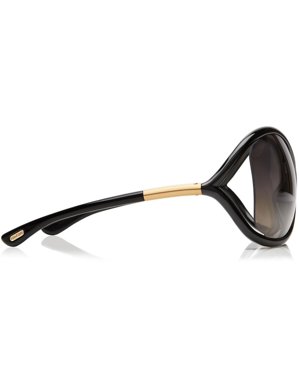 Polarized Whitney Oversized Sunglasses in Black