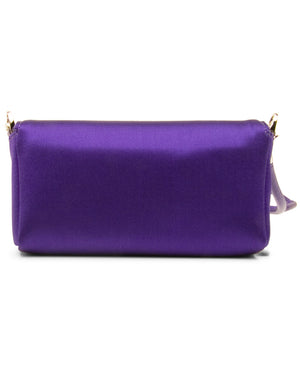 Satin Evening Bag in Purple