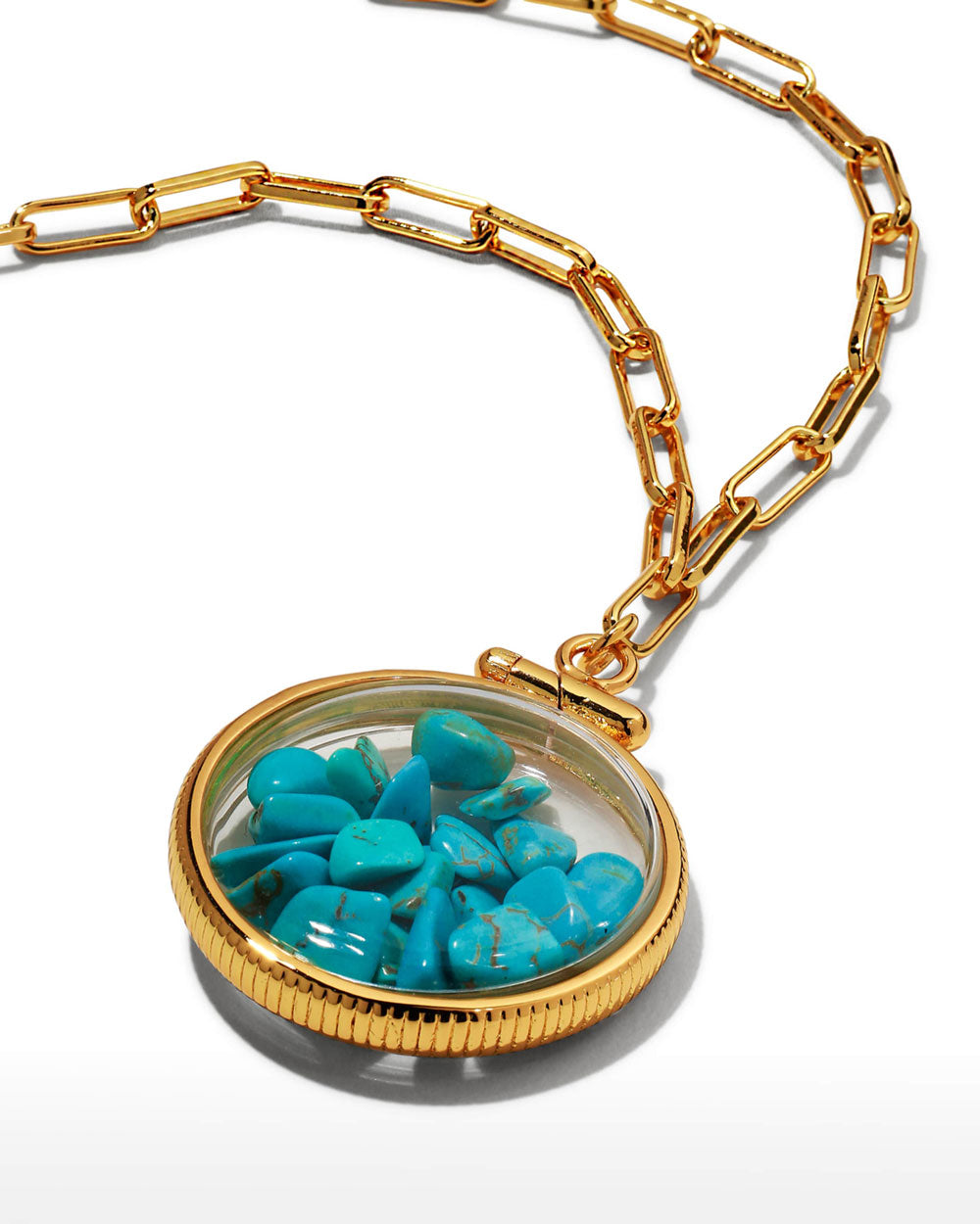 Turquoise Stone Shaker Necklace