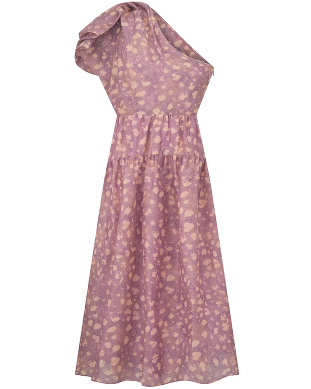 Lavender Dot Print Athena Dress