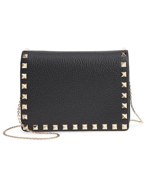 Nero Pouch with Rockstuds and Chain