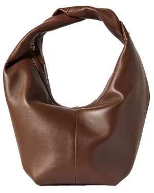 Large Hobo Shoulder Bag in Brown