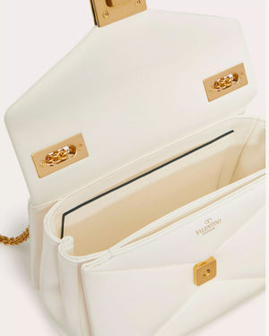 One Stud Small Shoulder Bag in Ivory