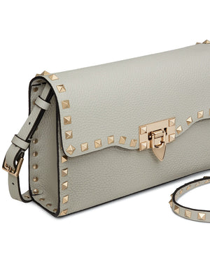 Opal Grey Rockstud Small Shoulder Bag