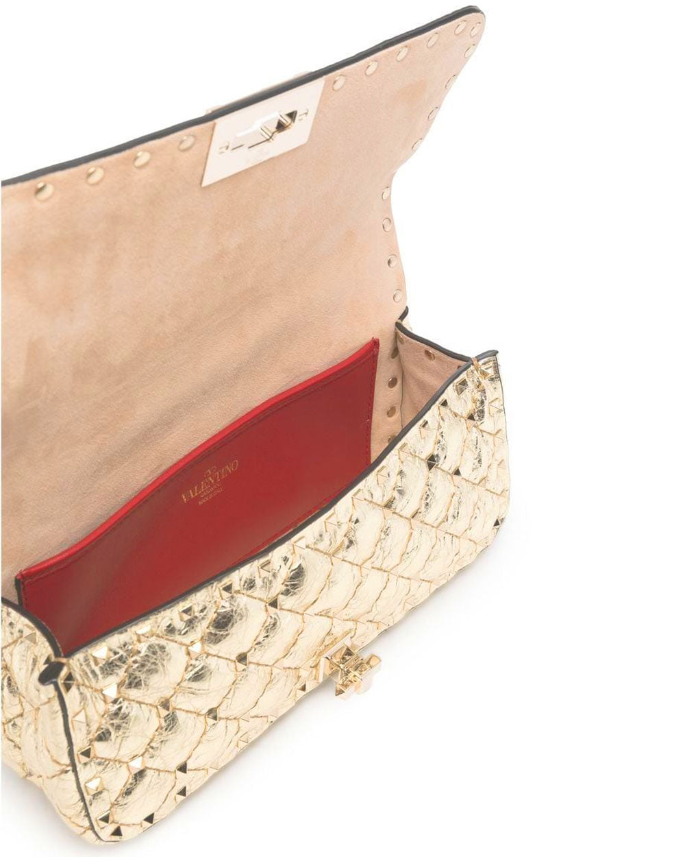 Valentino Medium Rockstud Spike Shoulder Bag in Light Denim – Stanley  Korshak