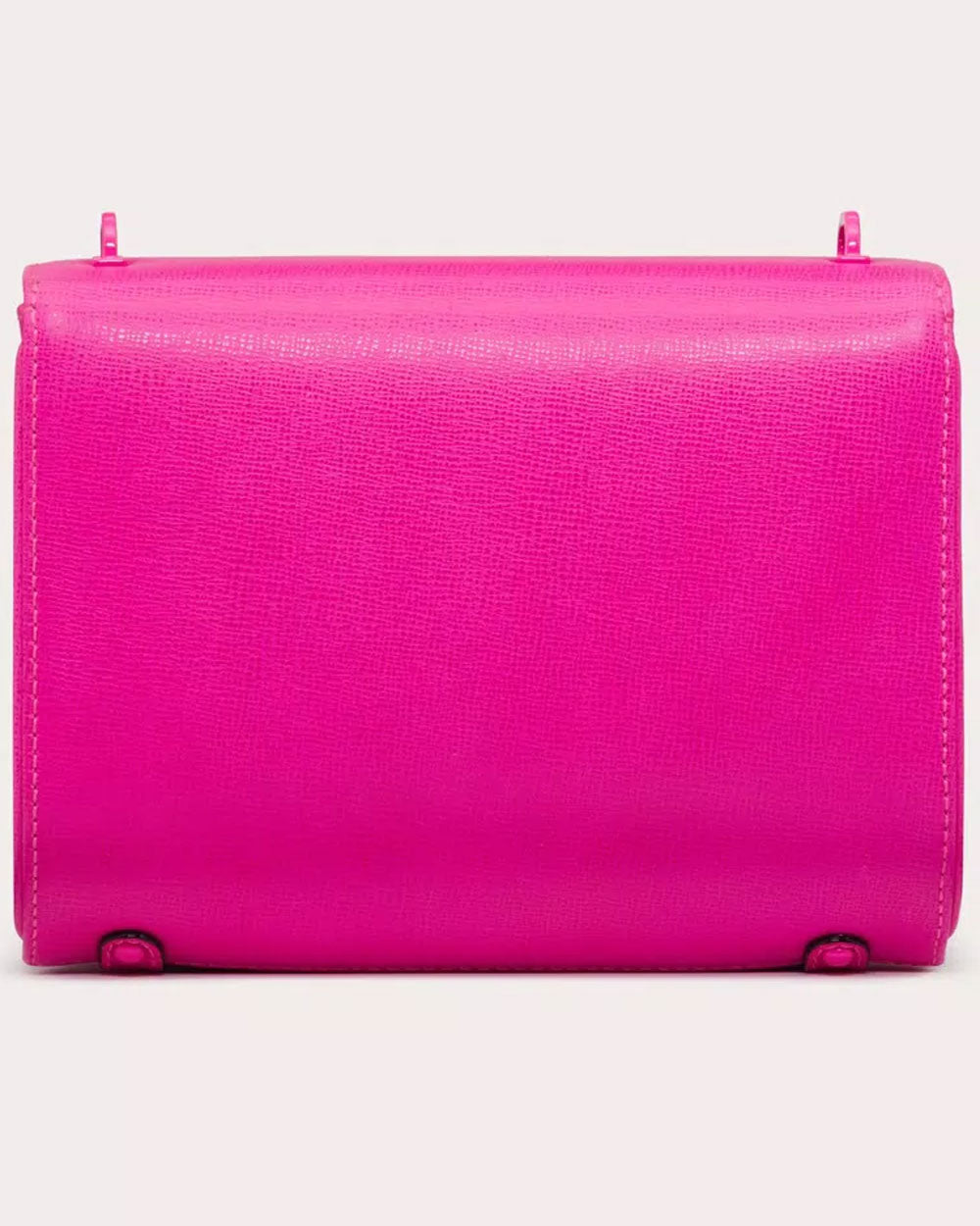 Stud VLOGO Grainy Calfskin Shoulder Bag in Pink PP