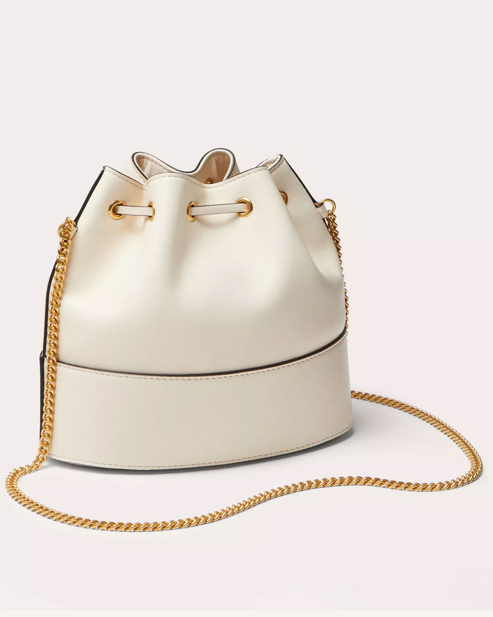 VLOGO Bucket Bag in Light Ivory