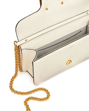VLOGO Chain Shoulder Bag in Light Ivory