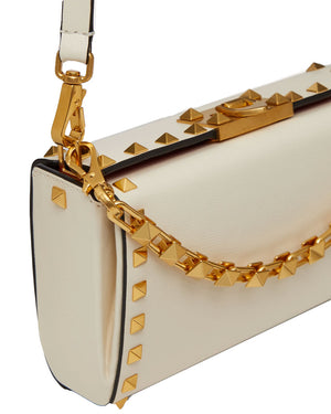 Rockstud Alcove Clutch in Ivory