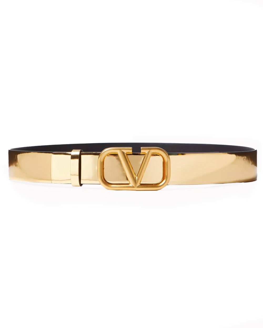 Valentino Reversible Embellished V-Logo Belt in Blush and Black – Stanley  Korshak