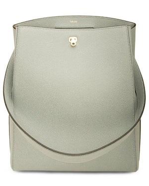 Valextra Brera medium top handle bag - white 