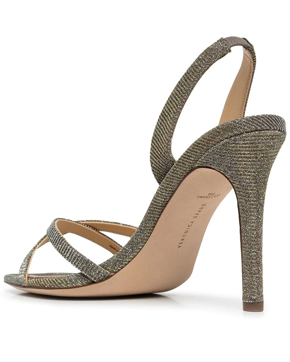 Analita Strappy Heel Silver and Gold