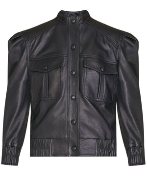 Black Leather Irasema Jacket