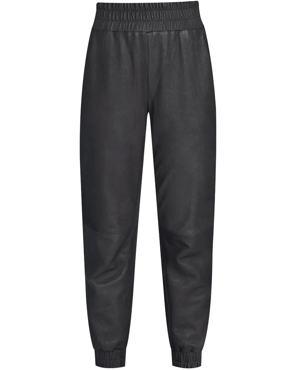 Black Leather Wasia Pant