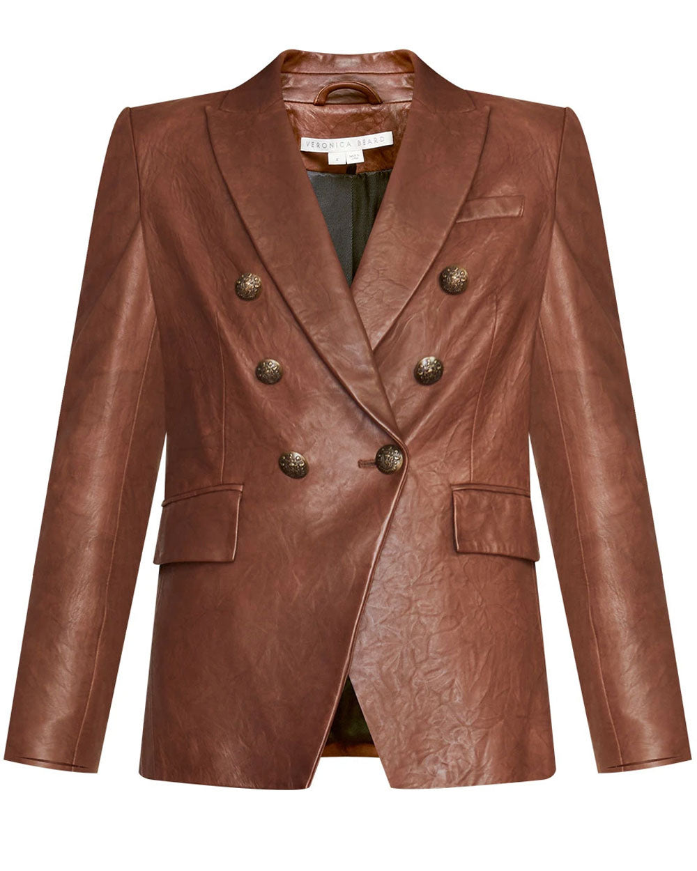 Brown Leather Miller Dickey Jacket