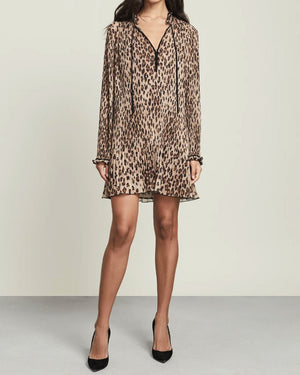 Brown Leopard Luvie Mini Dress