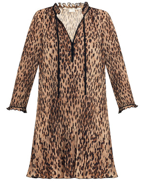 Brown Leopard Luvie Mini Dress