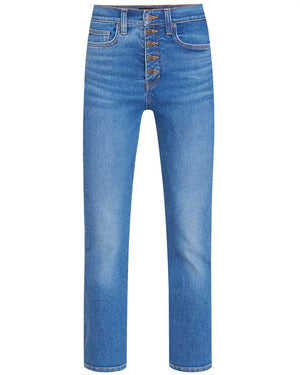 Carly High Rise Kick Flare Jean in Astra