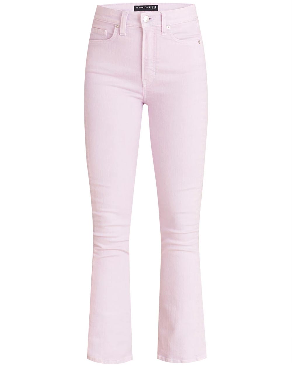 Carly High Rise Flare Jean in Lavender Tie Dye