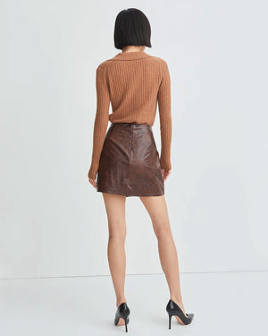 Chicory Dinard Vegan Leather Skirt