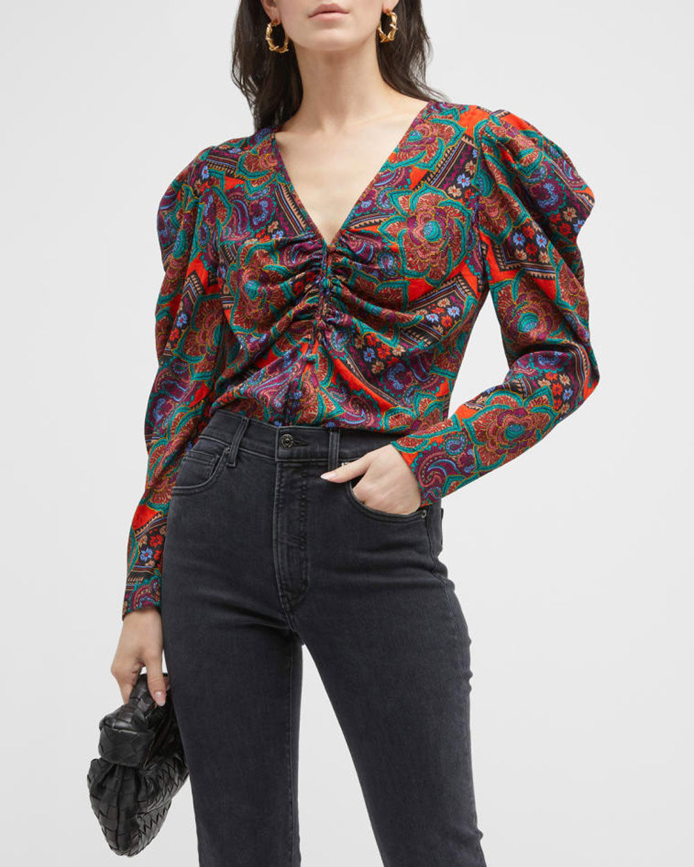 Flame Red Multi Simmons Top