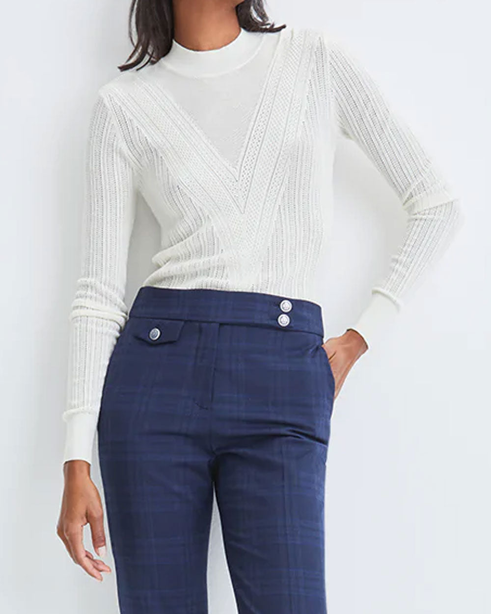 Ivory Knit Raylan Pullover