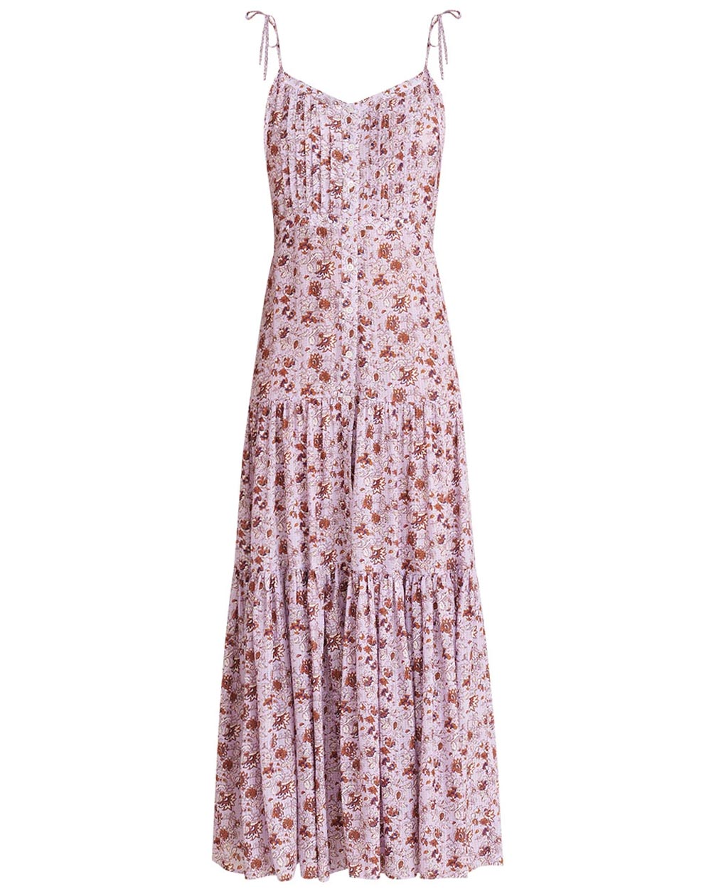 Lavender Floral Windansea Maxi Dress