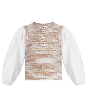 Multi Knit Tahlea Overlay Sweater