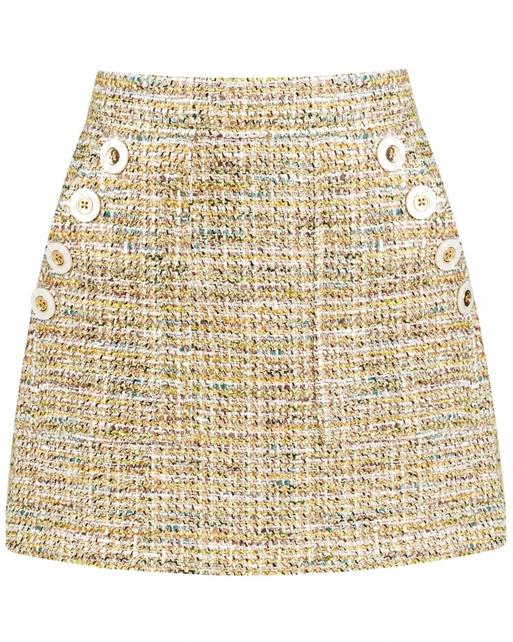 Multicolor Tweed Bond Mini Skirt