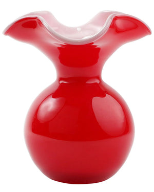 Small Fluted Vase in Red