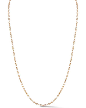 18k Rose Gold 18" Chain Necklace