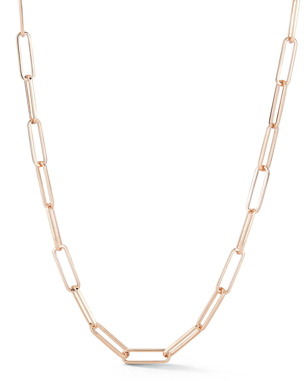 Saxon Rose Gold Chain Necklace
